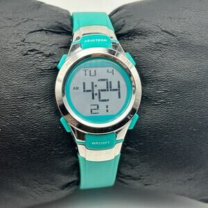 Armitron Pro Sports MS055 Women's Turquoise Digital Watch WR330ft New Battery